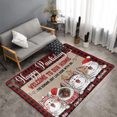 Happy Pawliday - Welcome To Our Home (Cats) - Personalized Decorative Mat, Doormat - Lovscape